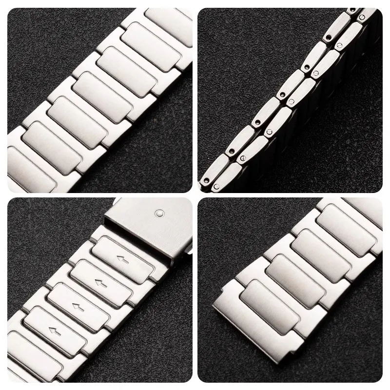 FZRT Watch Bands Full Titanium Titanium Alloy 22mm Unisex-1