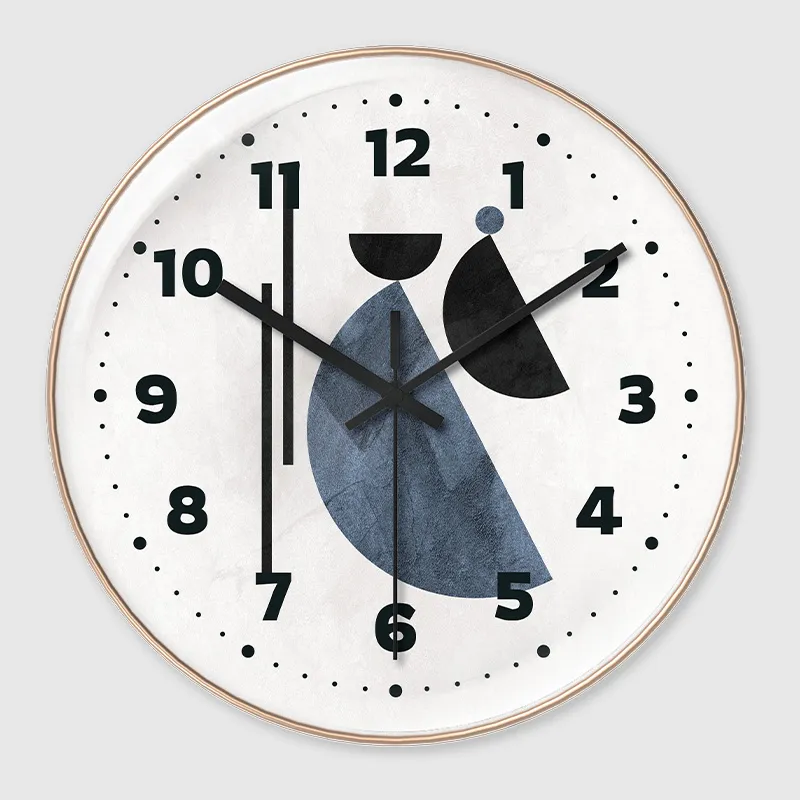 WEESHI Sweeping Seconds Movement Minimalist Style Wall Clock Unisex-5