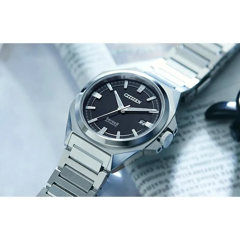 CITIZEN Mechanical Movement Watch Men's Watch Black Dial NB6010 81E-4