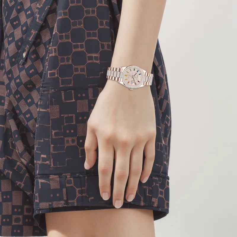 ROLEX Women's Week type Calendar Watch-3
