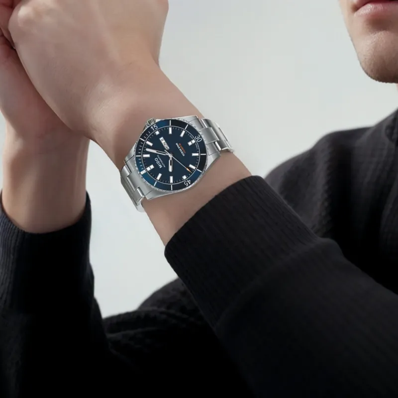 MIDO Leader Submariner Collection Men's Watches Watch Automatic Mechanical Movement 42.5mm Silver Dial-5