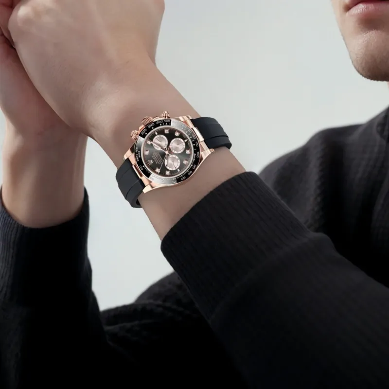 ROLEX Universe Slim Ditan Series Automatic Mechanical Movement Men's Watches Watch 40mm Black Dial-1