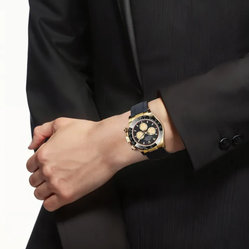 ROLEX Universe Slim Ditan Series Automatic Mechanical Movement Men's Watches Watch 40mm Black Dial-2