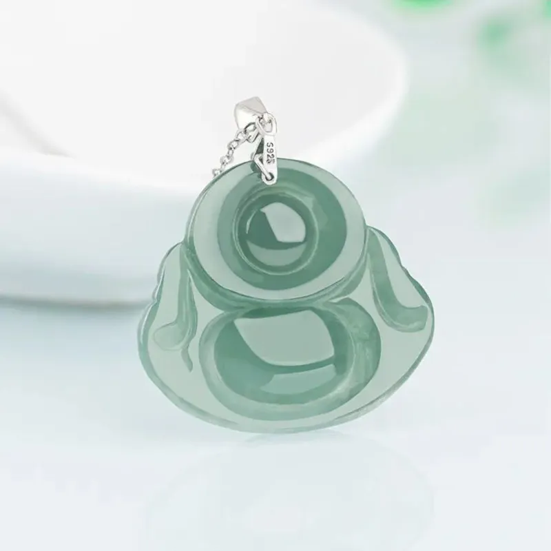Jing Ruyu Ice Glutinous Jadeite Necklaces Women's-2