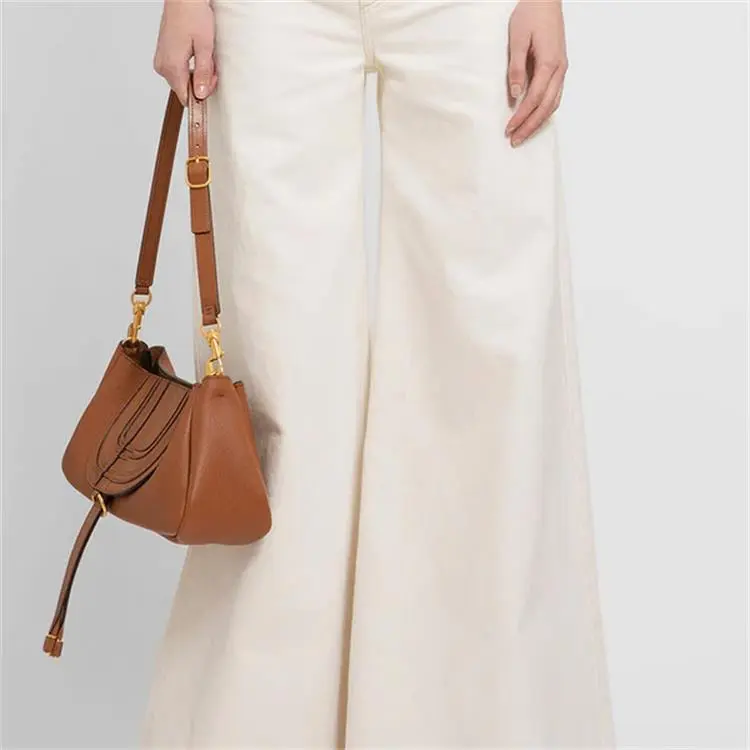 Chloe Calfskin Crossbody Bag Shoulder Bag Women's Brown-5