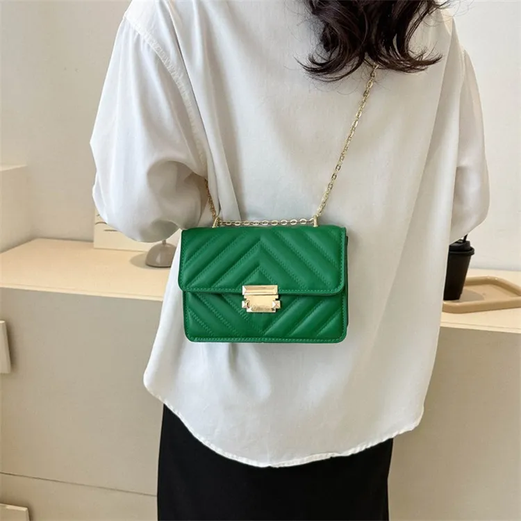 NOMK PU Shoulder Bag Women's White/Rose Red/Khaki/Green/Black-14