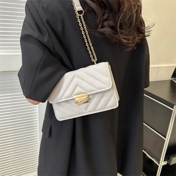 NOMK PU Shoulder Bag Women's White/Rose Red/Khaki/Green/Black-3