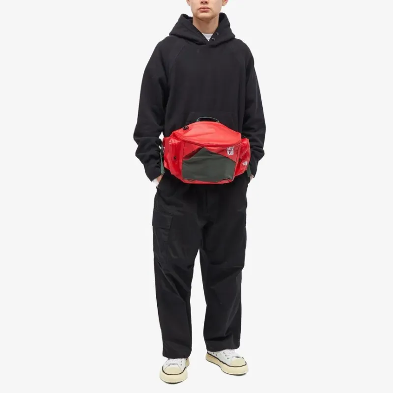 THE NORTH FACE X Undercover Soukuu Waistpack 'Dark Cedar Green/High Risk Red'-4