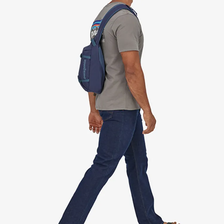 Patagonia Recycled Polyester One Shoulder Crossbody Fanny Pack Sling Bags Regular Unisex Marine Blue-3