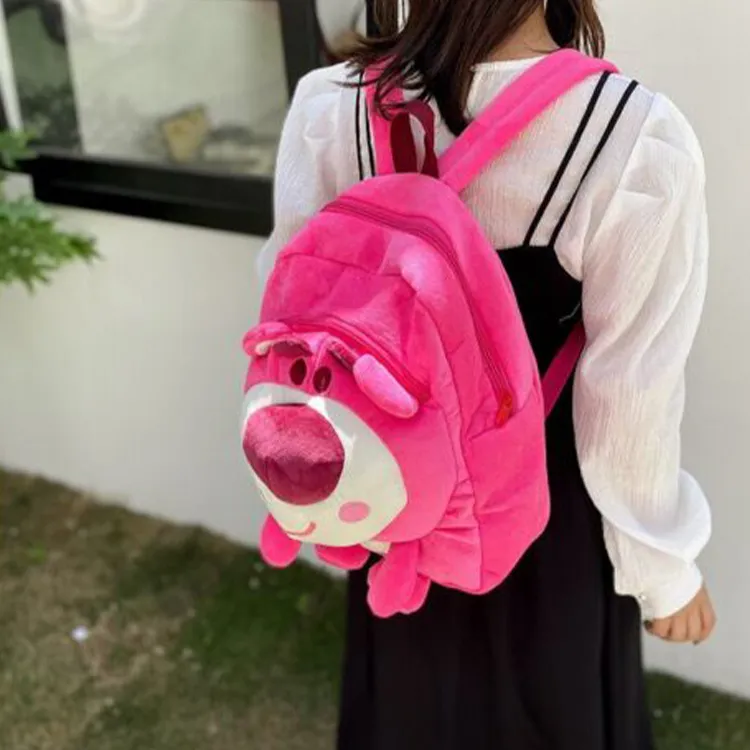 Disney Nylon Backpack Regular Women's Pink-7