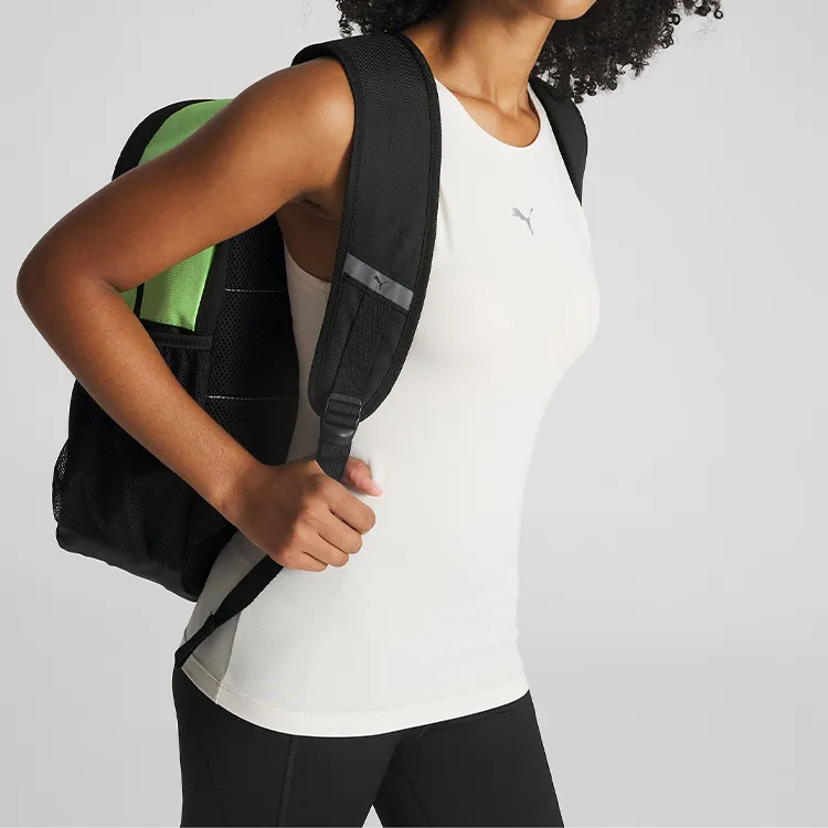 PUMA Polyester Backpack Regular Unisex Bright Green-4