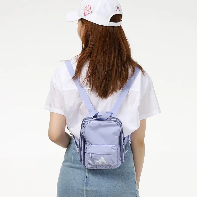Adidas Polyester Backpack Regular Unisex Light Purple-4