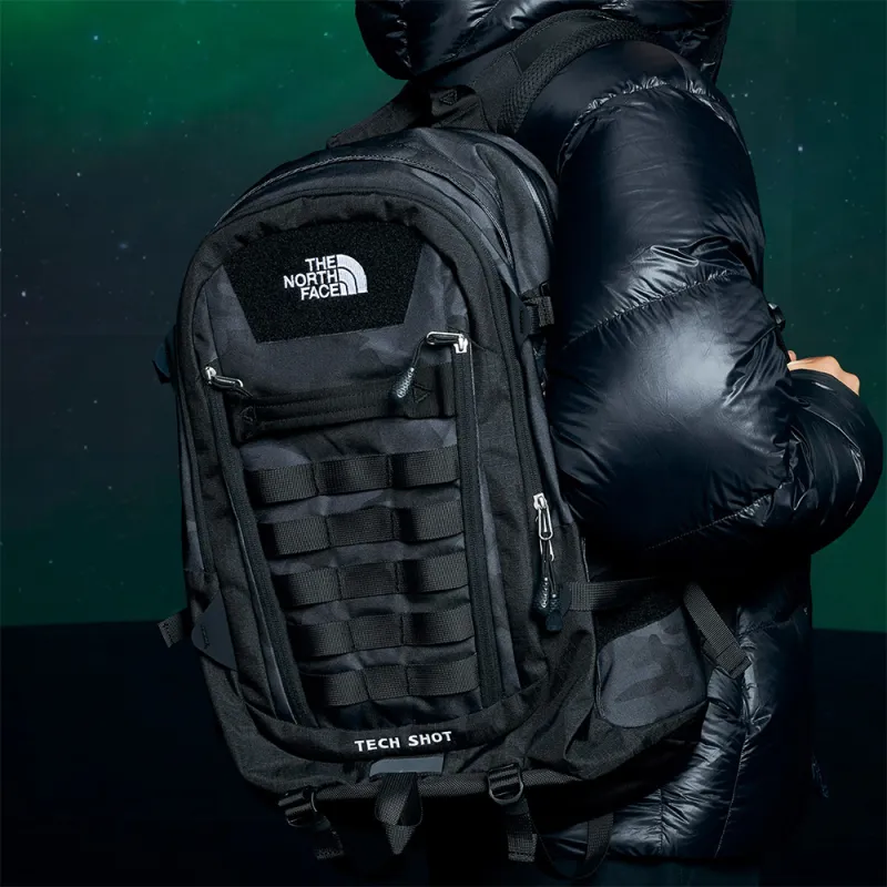 THE NORTH FACE Polyester Backpack Unisex Dark Gray-3
