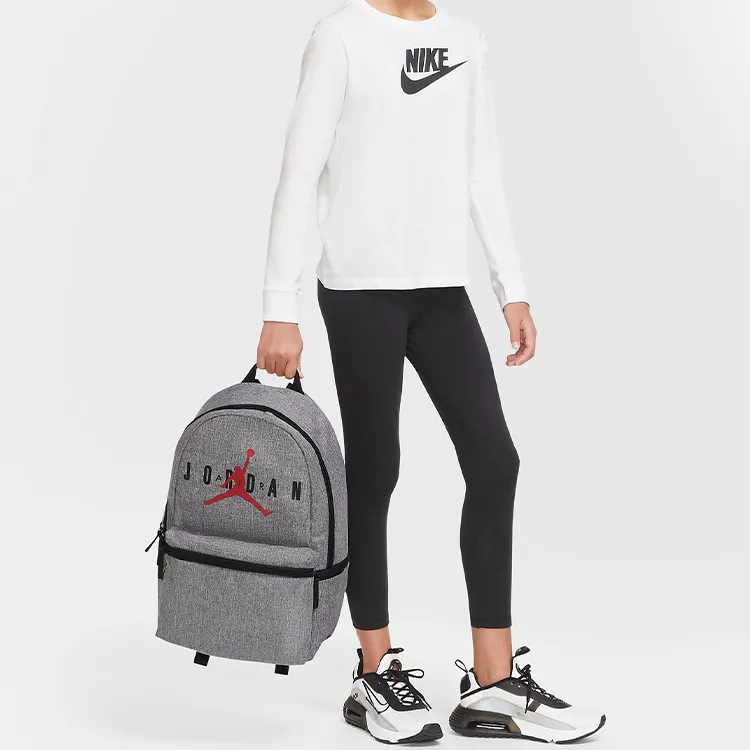 Jordan Polyester Backpack Double-Shoulder Large Size Unisex Carbon Heather-4