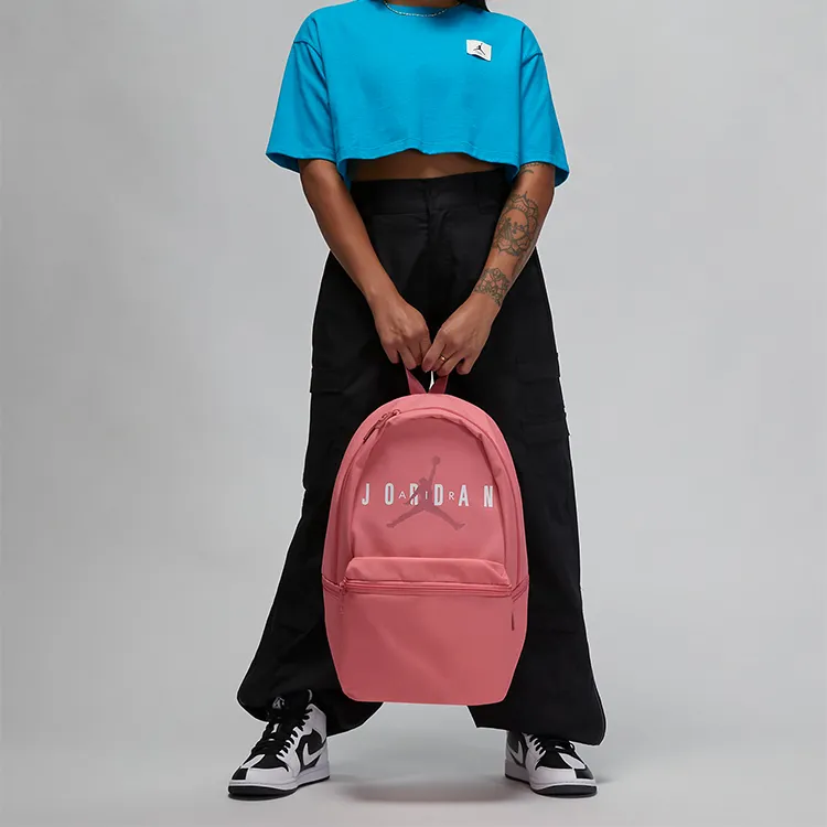 Jordan Polyester Backpack Large Size Unisex Coral Pink Pen-5