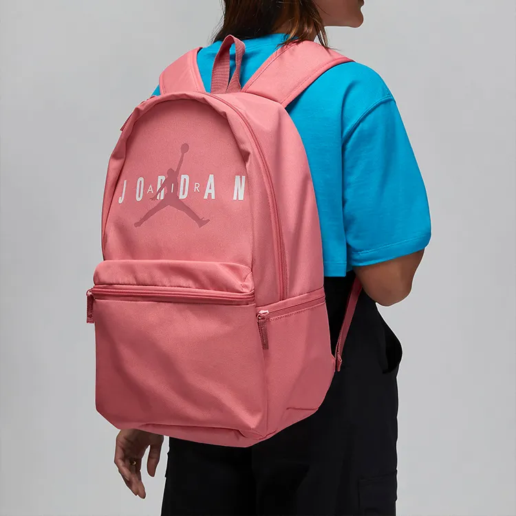 Jordan Polyester Backpack Large Size Unisex Coral Pink Pen-4