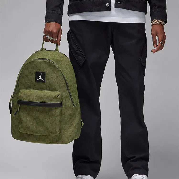 Jordan Polyester Backpack Regular Unisex Light Olive-3