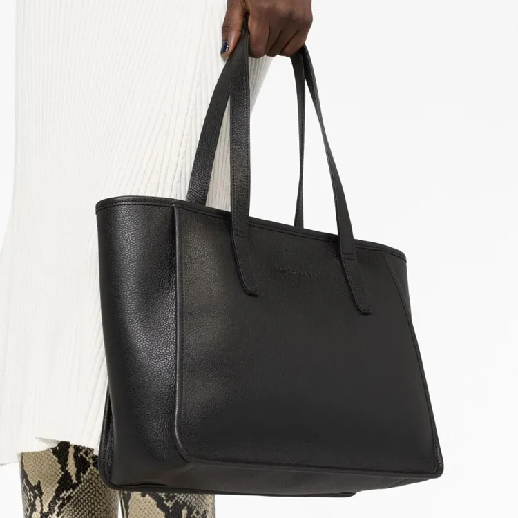 LONGCHAMP Le Foulonné Leather Tote Bag-4