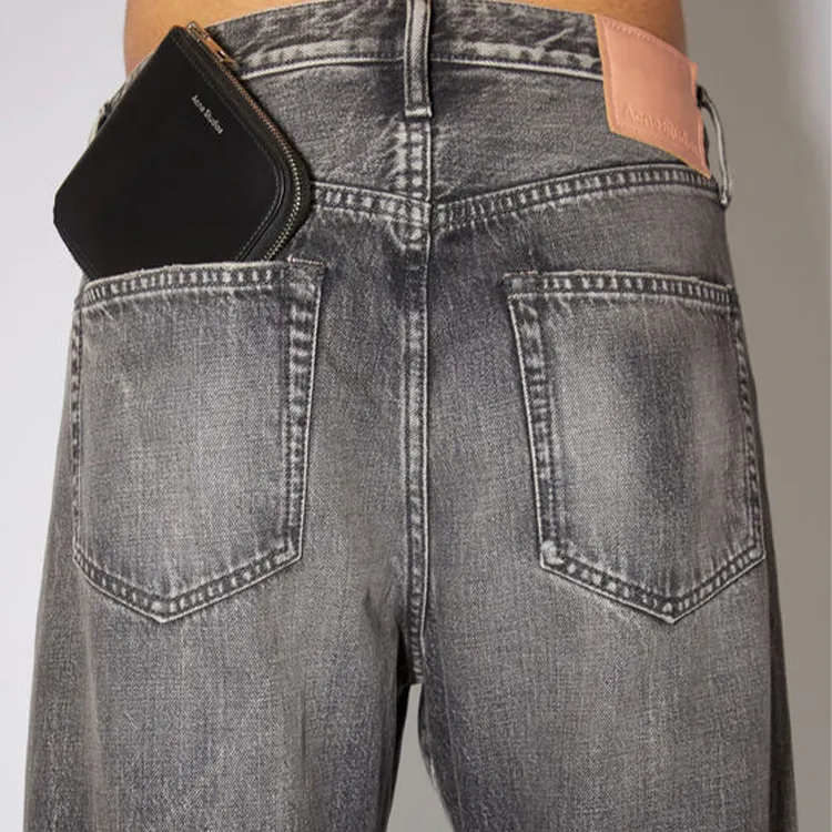 Acne Studios Cow Leather Wallet Medium Size Women's Black-5