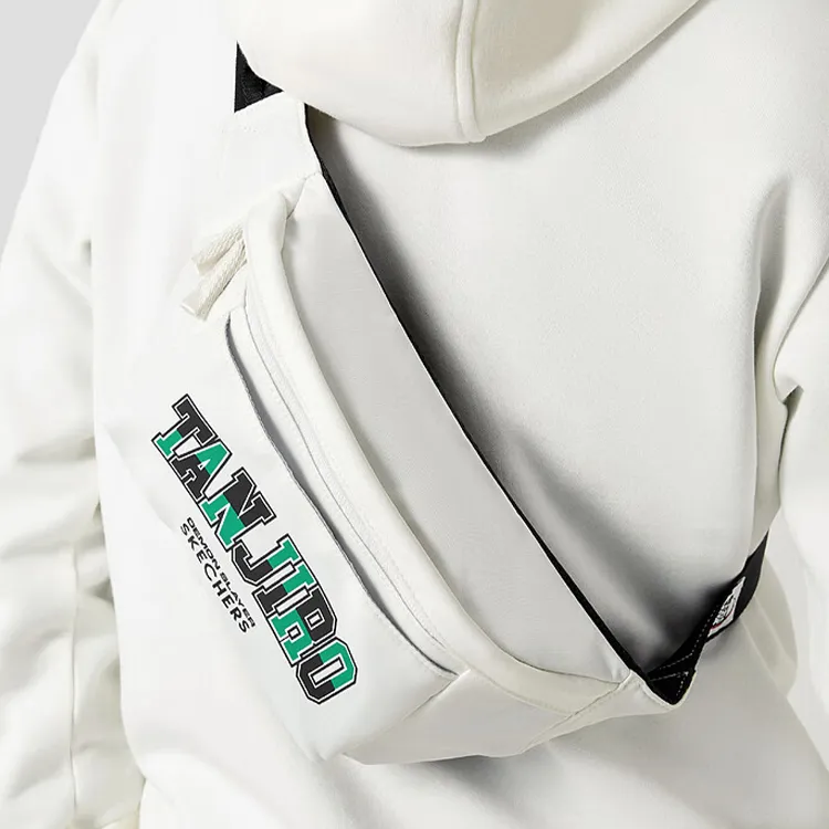 Skechers Demon Slayer: Kimetsu No Yaiba Collaboration Fabric Fanny Pack Unisex Marshmallow White-4