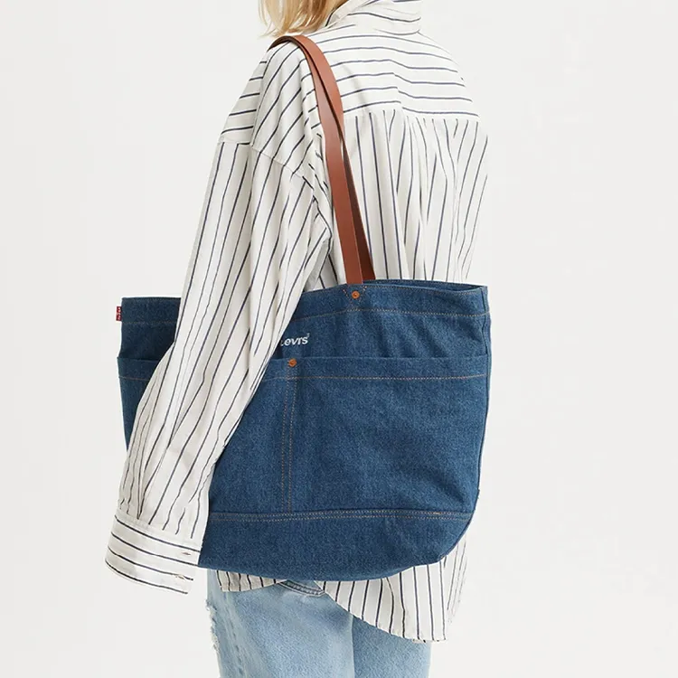 Levi's Cotton Handbag Tubas Women's Denim Blue-2