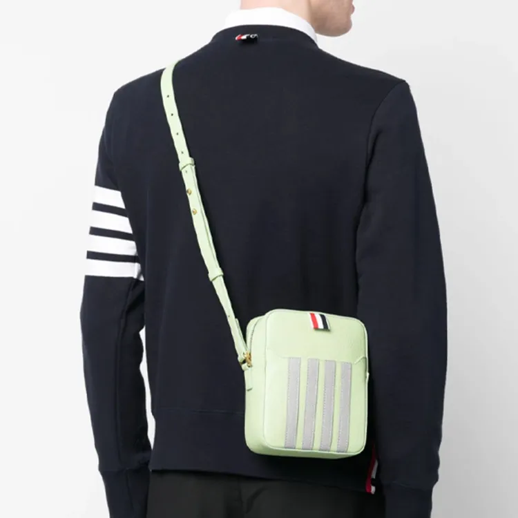 THOM BROWNE· Polyester Camera Shoulder Bag Men's Light Green-5