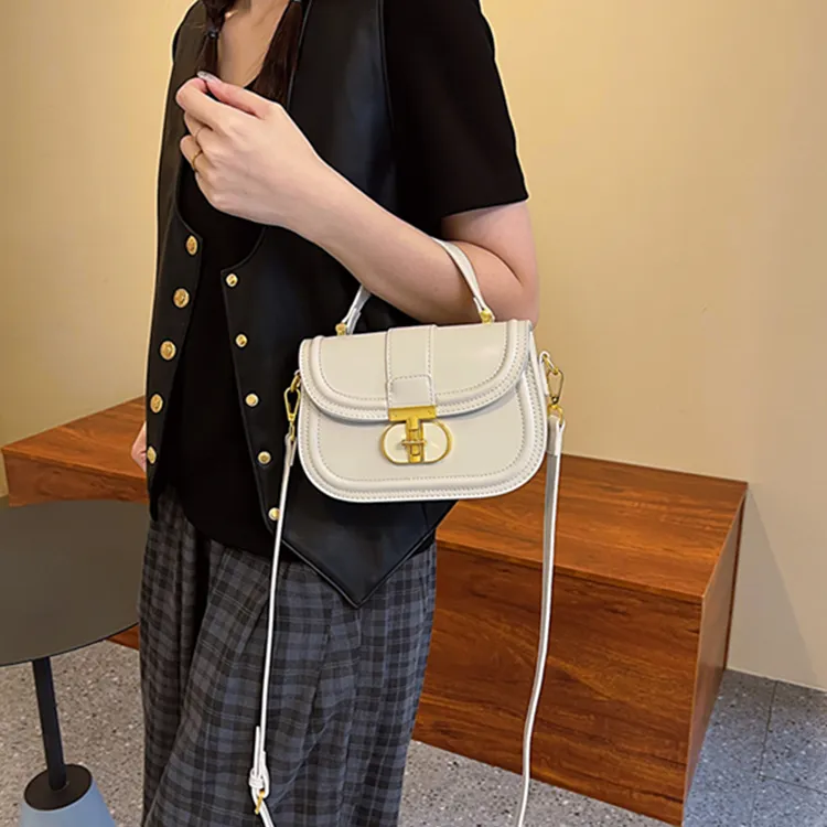 SUPERCUTE PU Shoulder Bag Crossbody Bag Women's Mocha/Romanian Red/Ecru Black-15