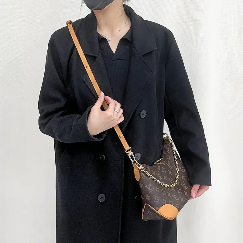 Lan Bao Fan Cow Leather 1.5cm Width Crossbody Adjustable Bag Strap Accessory Women's Beeswax Color-1