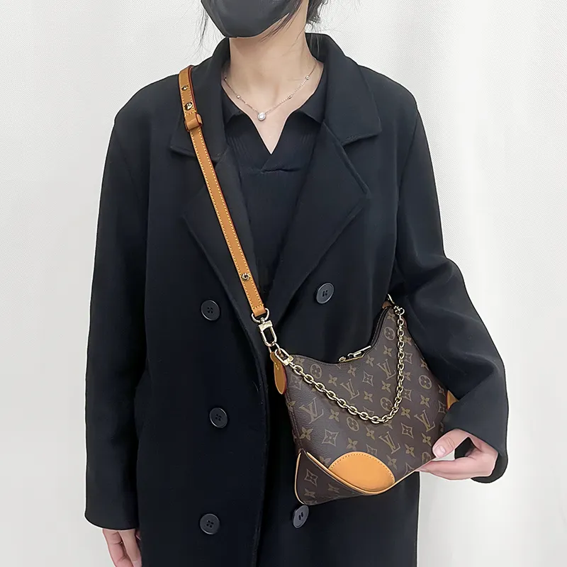 Lan Bao Fan Cow Leather 1.5cm Width Crossbody Adjustable Bag Strap Accessory Women's Beeswax Color-2