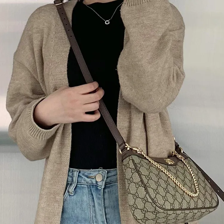 Lan Bao Fan Cow Leather 1955 Extended Length Belt Cross Backpack With Accessories Bag Accessory Unisex Brown-2