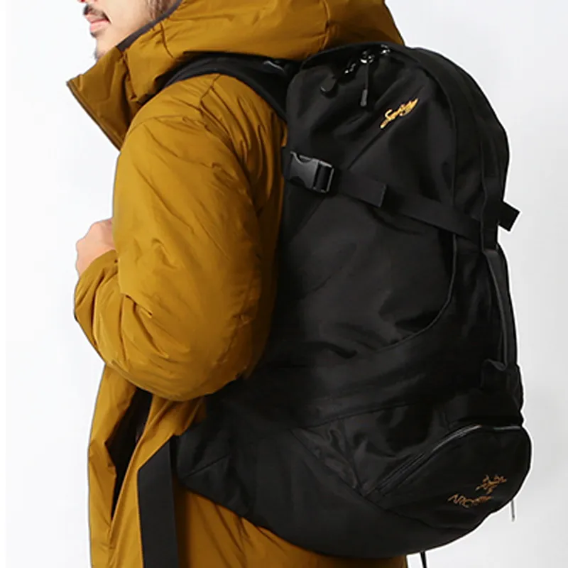 Arcteryx × BEAMS Collaboration Nylon Outdoor Mountaineering Bag Backpack Regular Men's Black-9