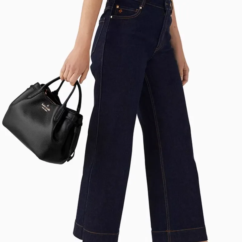 Kate Spade Leather Shoulder Bag Crossbody Bag Handbag Small Size Women's Black-4