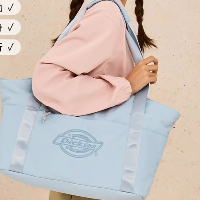 Dickies Polyester Tote Bag Shopping Bag Handbag Shoulder Bag Large Size Women's Blue-2