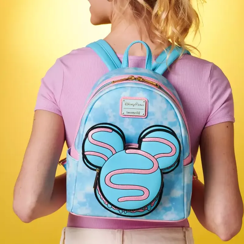 Disney Polyurethane Backpack Mini Unisex Blue-4