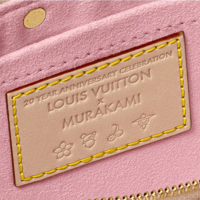 LOUIS VUITTON X Takashi Murakami Cherry Blossom Pochette Accessoires Sakura Brown-4