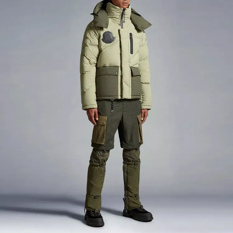 Moncler X Pharrell Chestnut Short Down Jacket-3