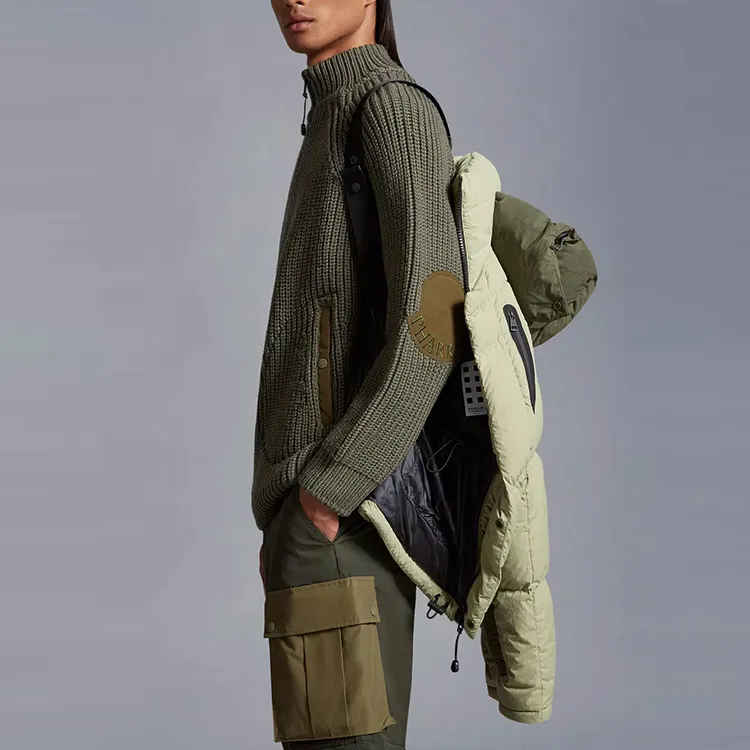 Moncler X Pharrell Chestnut Short Down Jacket-5