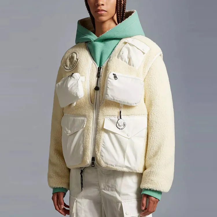 Moncler X Pharrell Padded Teddy Cardigan-1