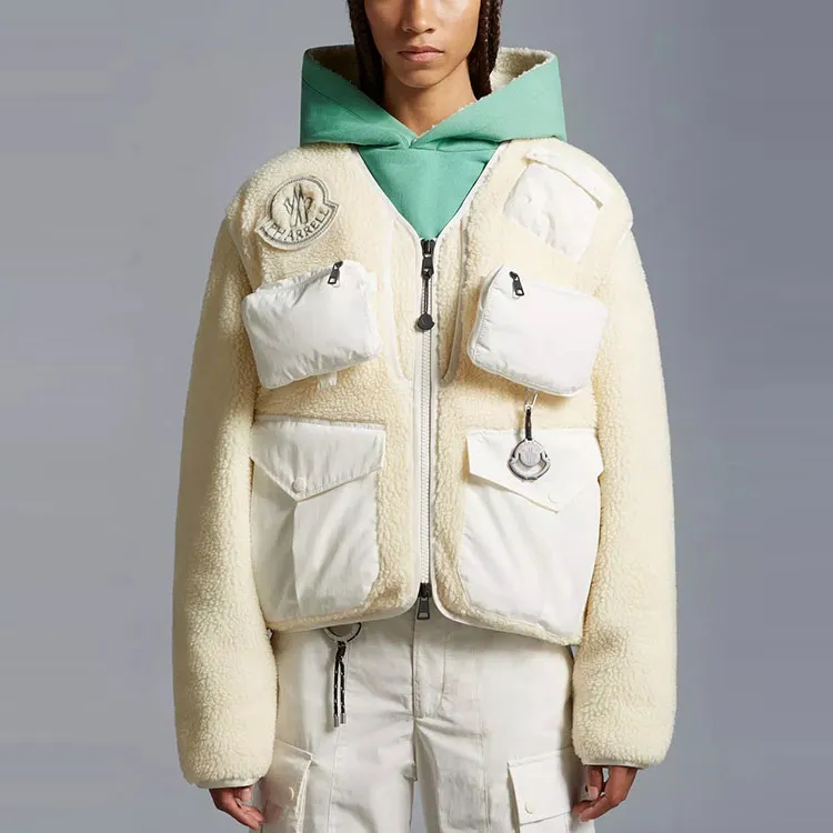 Moncler X Pharrell Padded Teddy Cardigan-4