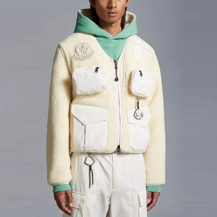 Moncler X Pharrell Padded Teddy Cardigan-3