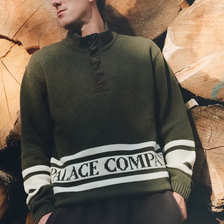 PALACE X C.P. Company Funnel Neck Knit-3