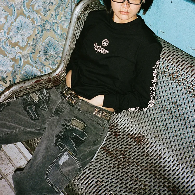 Supreme X Blackmeans Mended Loose Fit Jean-2