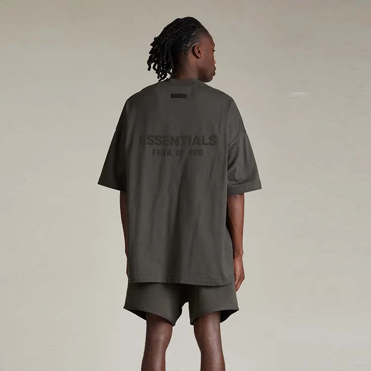 Fear Of God Essentials V Neck Tee-2