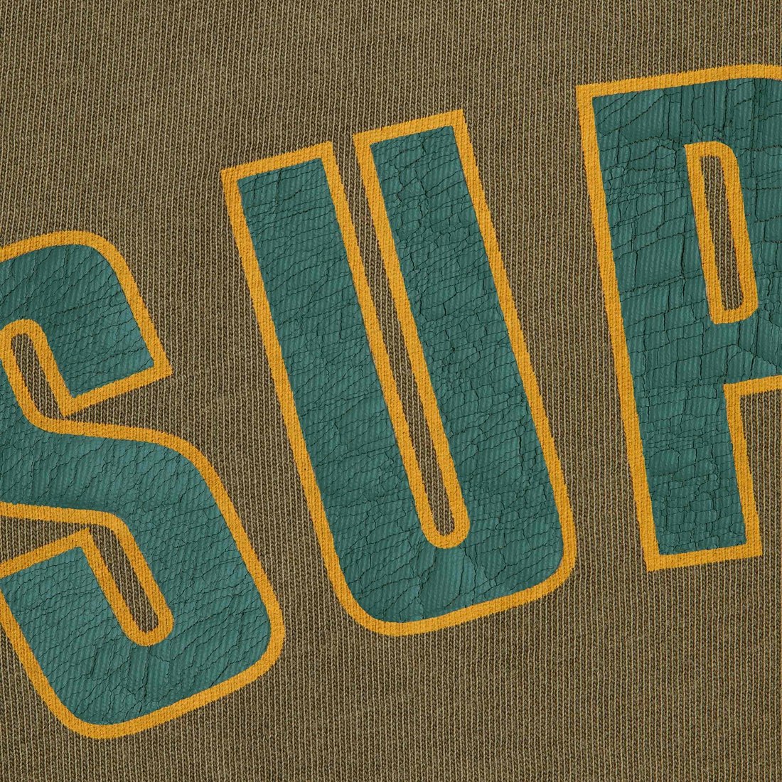 Supreme Cracked Arc S/S Top Orange Light Brown/Light Tan XL