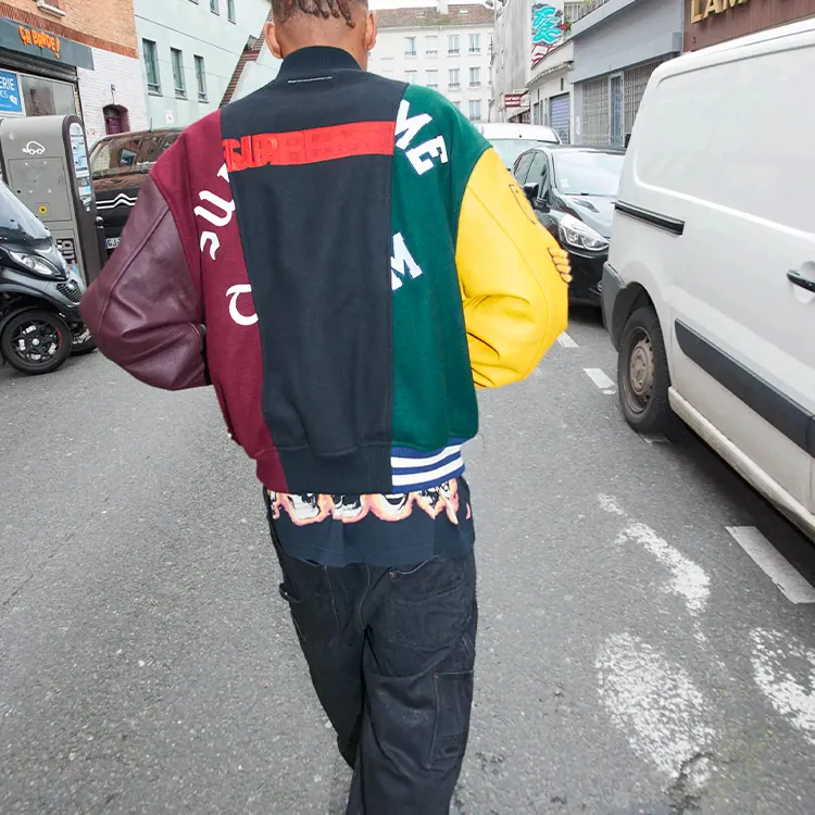 Supreme MM6 Maison Margiela Split Varsity Jacket-3