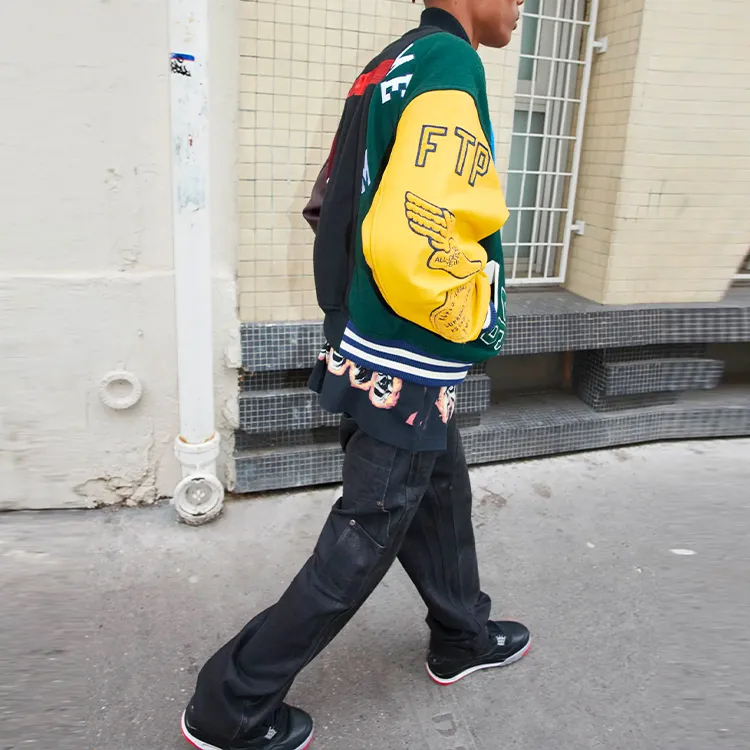 Supreme MM6 Maison Margiela Split Varsity Jacket-4