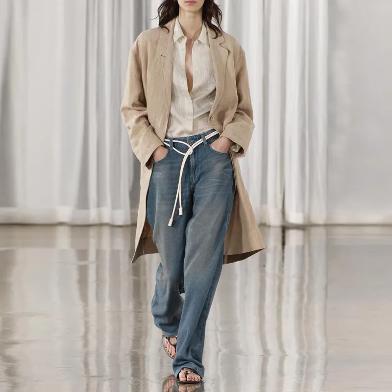 ZARA Trench Coats Women's Sand-2