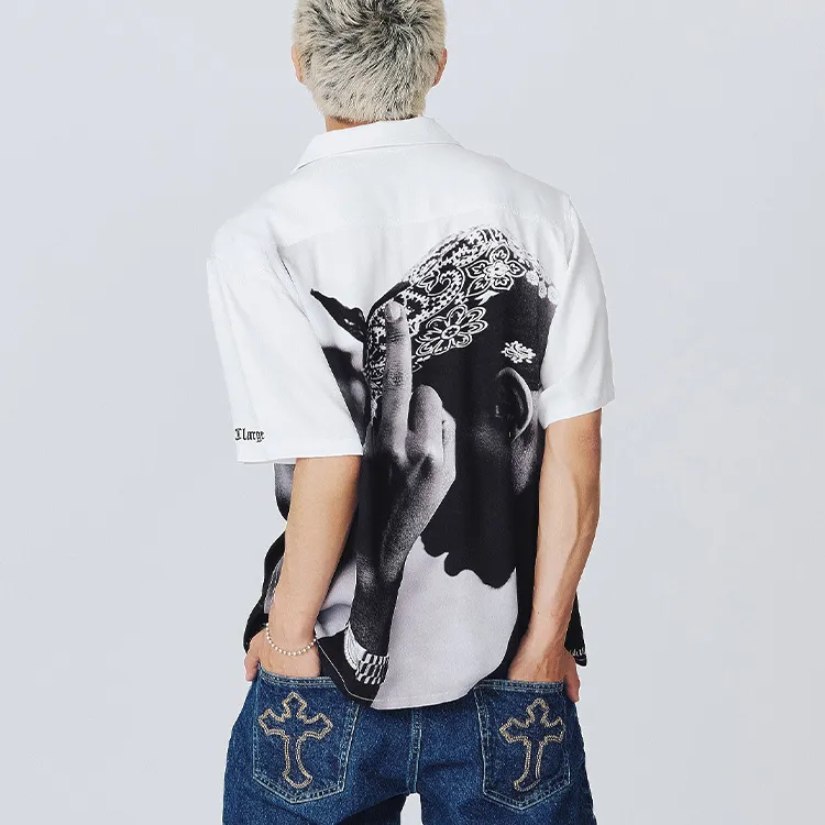 XLARGE x 2Pac Collaboration SS24 Shirt Unisex White-3