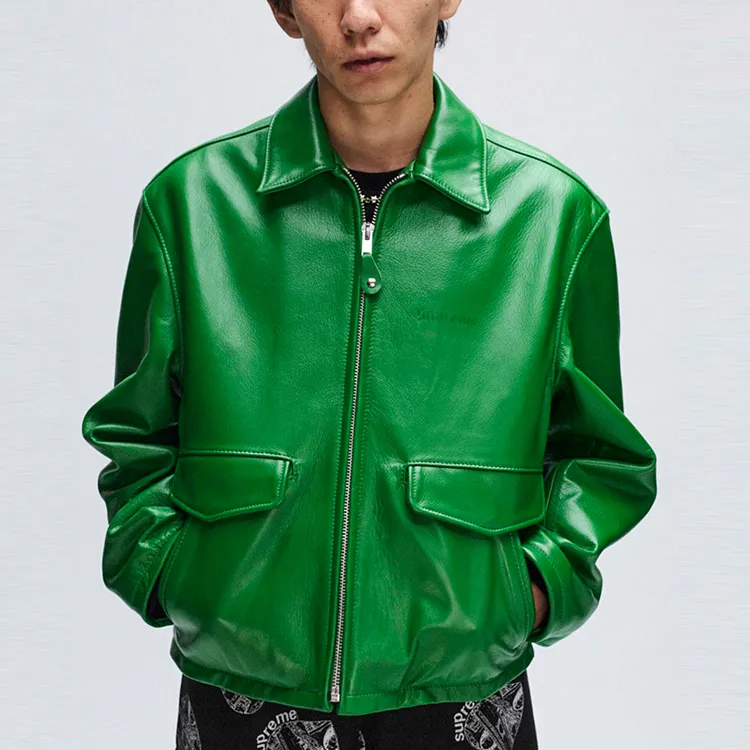 Supreme Schott Leather Racer Jacket FW24-6