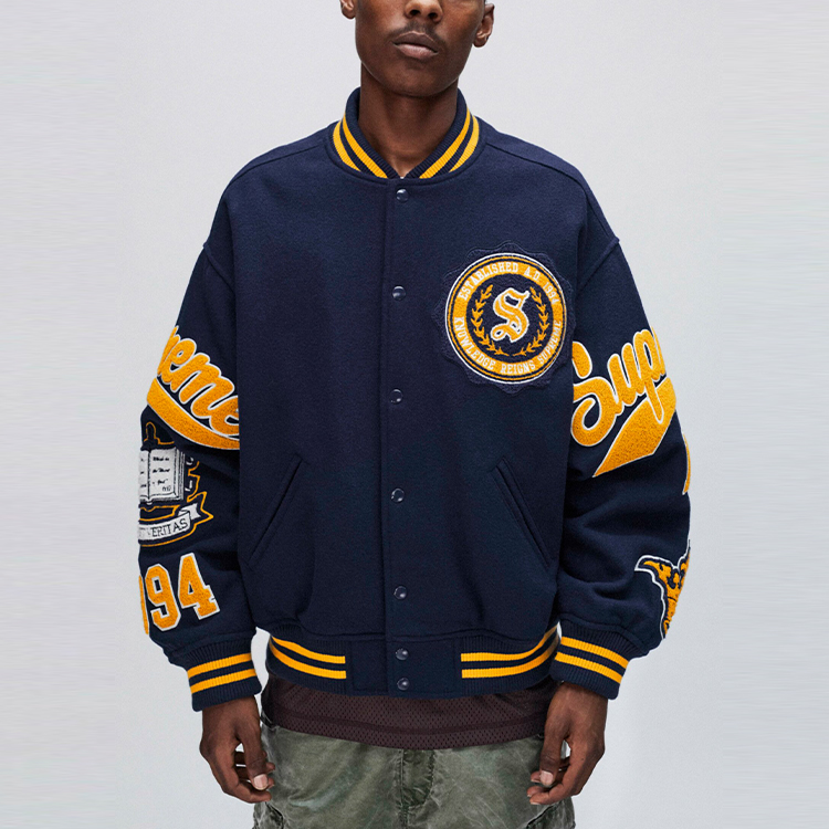 Supreme Veritas Varsity Jacket - POIZON